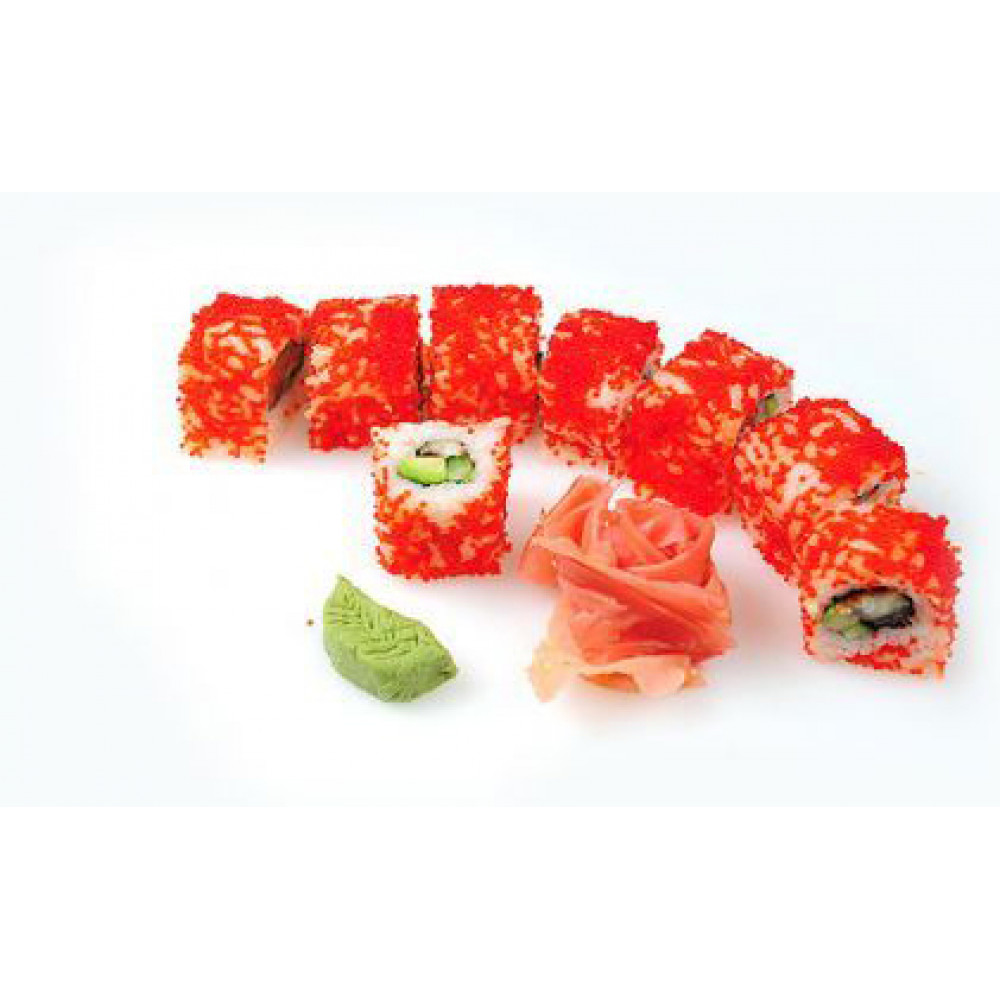 Каліфорнія з креветкою в ікрі